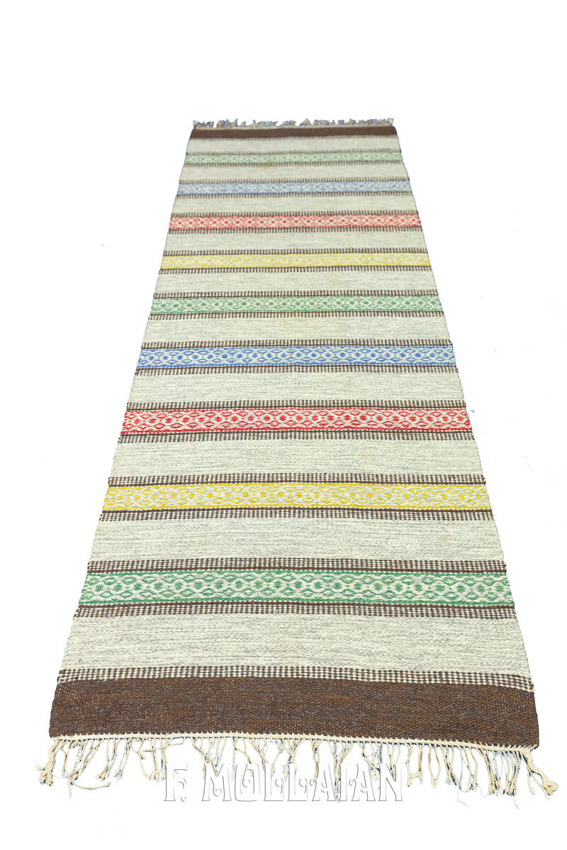 Rollakan Swedish Flat-weave Runner Multicolore n°:806691